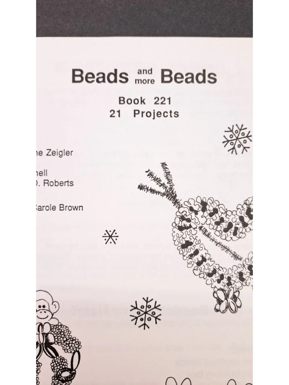 Vintage Beads And More Beads Craft Pattern Book 1988 Kappie 21 Projects Book 221